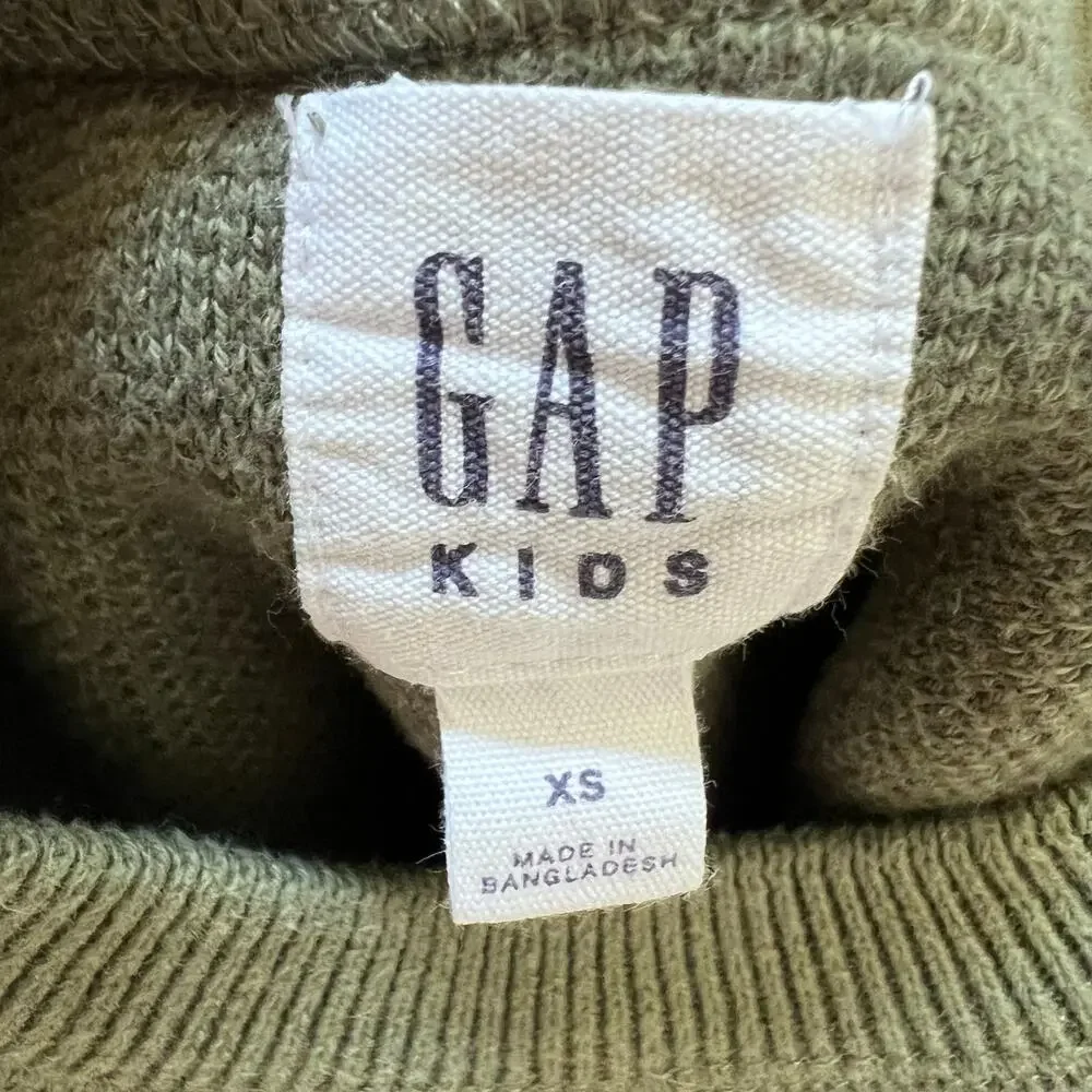 Gap Boys Sweater XS 4-5 Camouflage Knit Pullover Crewneck Long Sleeve Casual